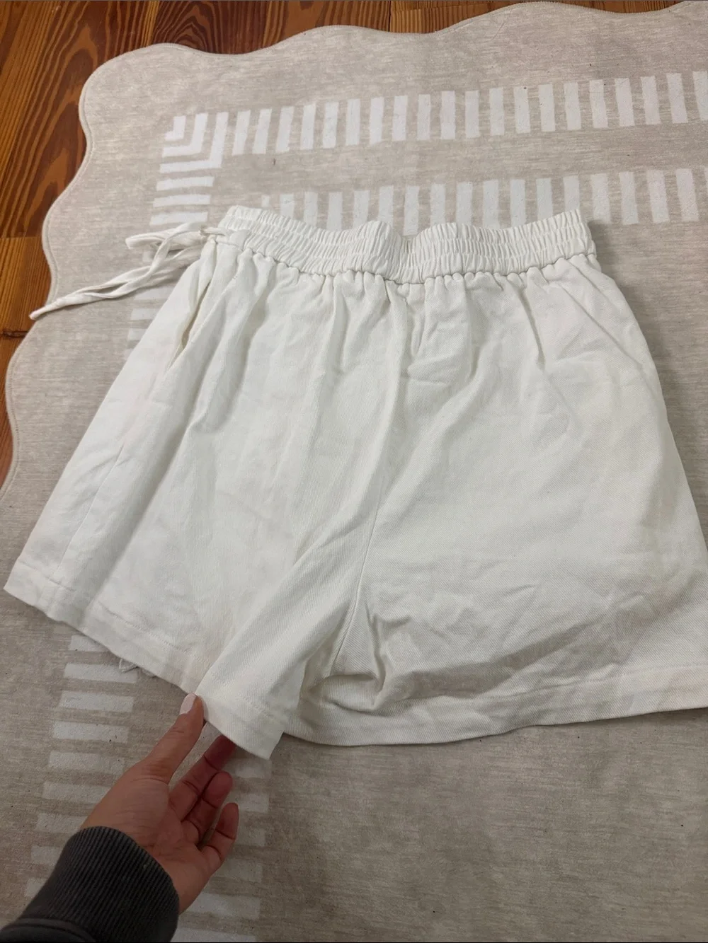 entro White Eyelet Wrap Skort with Side Tie
